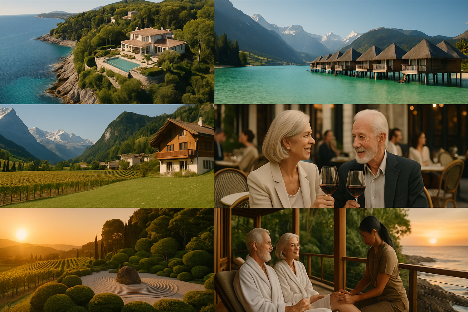 Luxury retirement destinations video concept